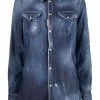 Dsquared2 Chemise en jean à effet usé Prix Distinctifs chemises femme 1 Dsquared2 chemise en jean à effet usé