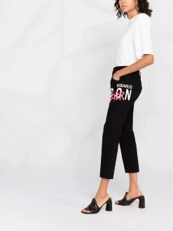 Dsquared2 En promotion Jean Forever Graffiti court jeans courts femme 13 Dsquared2 jean Forever Graffiti court