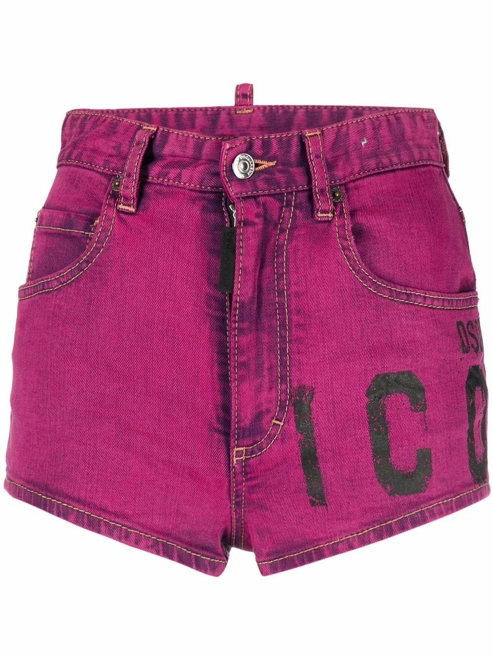 Dsquared2 Produit de première qualité Short court à taille haute shorts en jean femme 3 Dsquared2 short court à taille haute