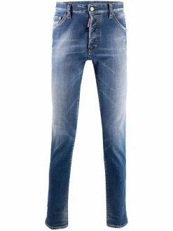 Dsquared2 jean skinny à effet délavé