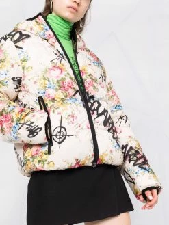 Dsquared2 Doudoune réversible à fleurs Prix Avantageux doudounes femme 14 Dsquared2 doudoune réversible à fleurs