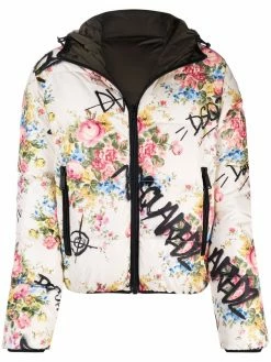 Dsquared2 doudoune réversible à fleurs