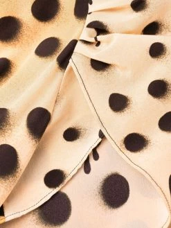 Dsquared2 robe mi-longue évasée à imprimé animalier