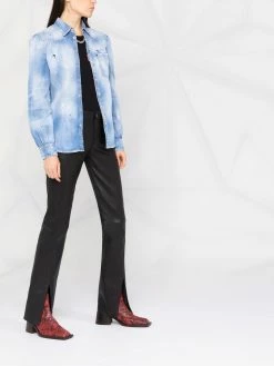 Dsquared2 Chemise en jean à effet usé Prix Sympa chemises femme 11 Dsquared2 chemise en jean à effet usé