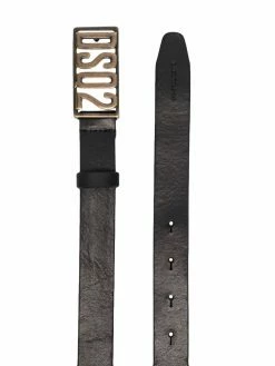 Dsquared2 ceinture en cuir à plaque logo
