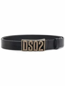 Dsquared2 ceinture en cuir à plaque logo