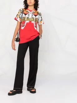 Dsquared2 t-shirt à imprimé tigre