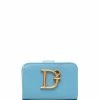 Dsquared2 portefeuille en cuir à plaque logo