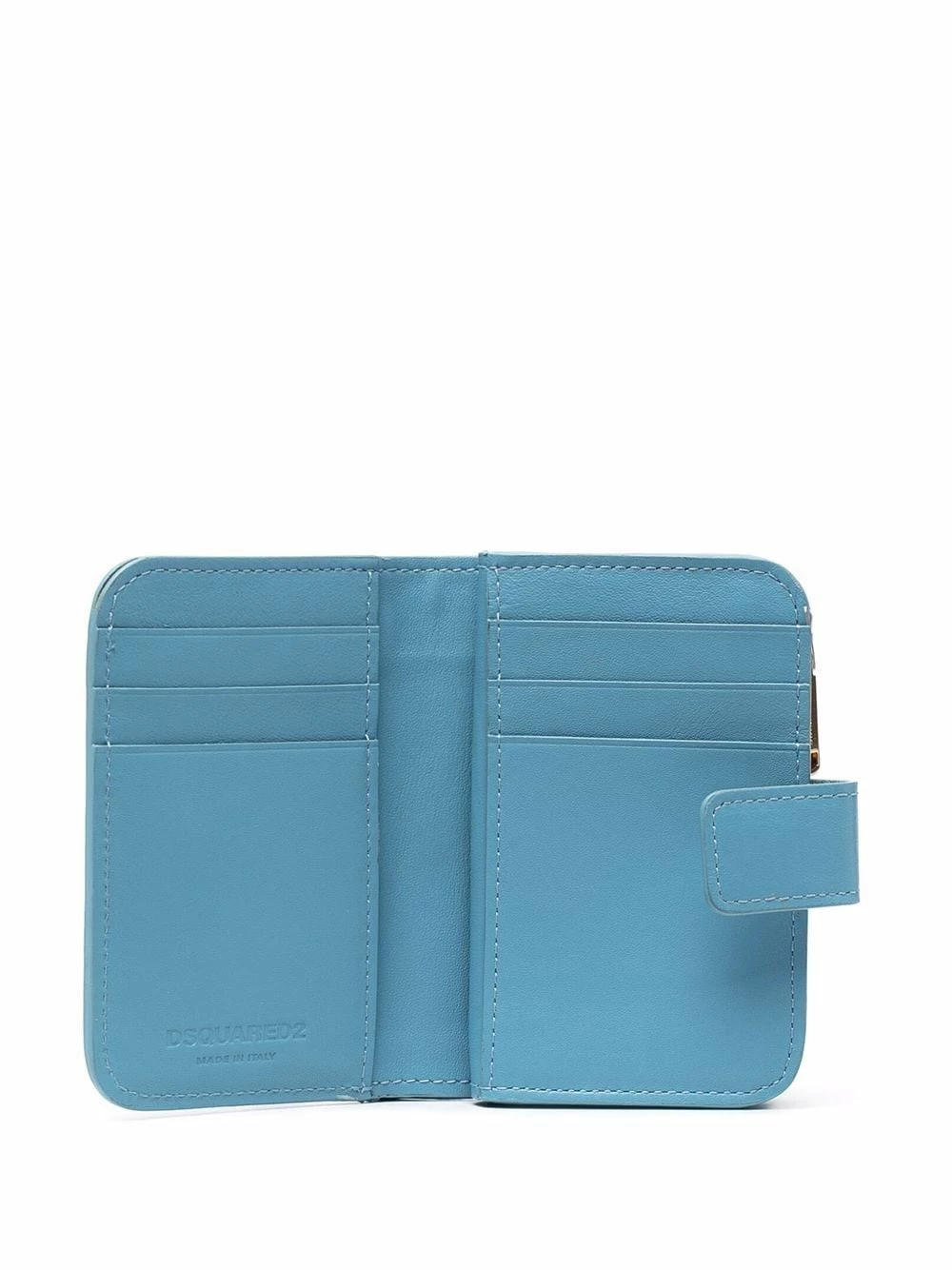 Dsquared2 Portefeuille en cuir à plaque logo qualité absolue portefeuilles & porte-monnaie femme 5 Dsquared2 portefeuille en cuir à plaque logo