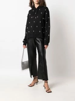 Dsquared2 hoodie clouté à manches longues