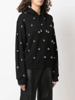 Dsquared2 hoodie clouté à manches longues