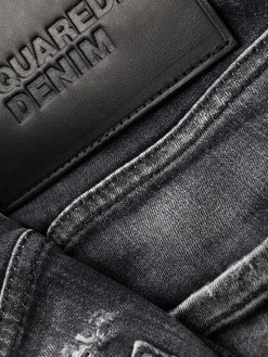 Dsquared2 jean court à effet taches de peinture