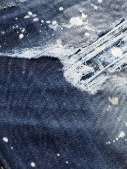 Dsquared2 jean court à effet usé