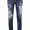 Dsquared2 jean court à effet usé