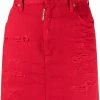 Dsquared2 minijupe en jean à effet usé