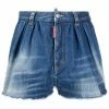 Dsquared2 short en jean à bords francs