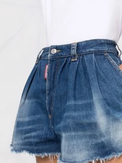 Dsquared2 short en jean à bords francs