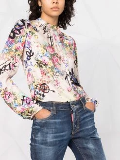 Dsquared2 blouse imprimée à fleurs