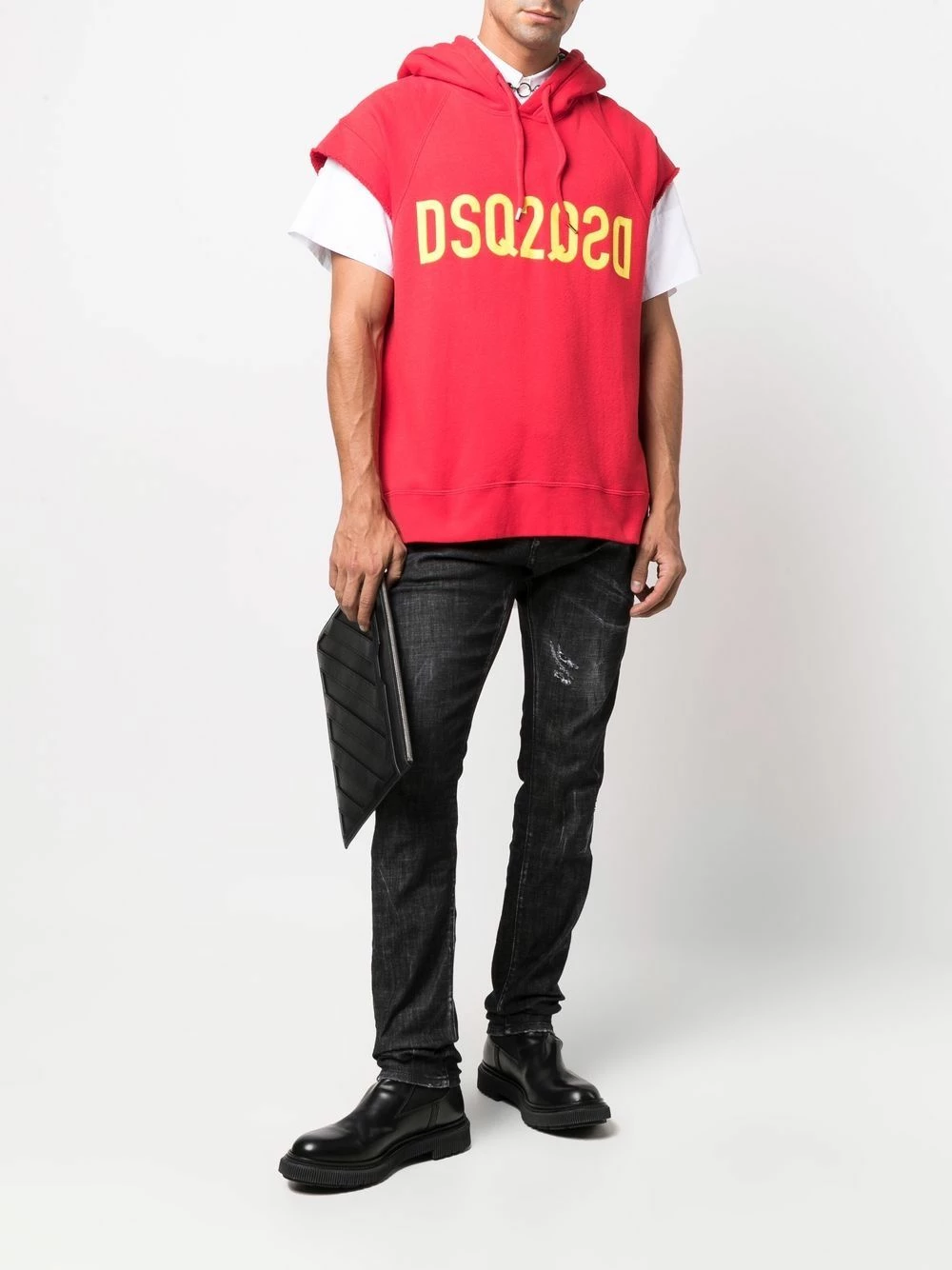 Dsquared2 Prix Incroyables Jean à logo brodé jeans regular & jeans droits homme 4 Dsquared2 jean à logo brodé