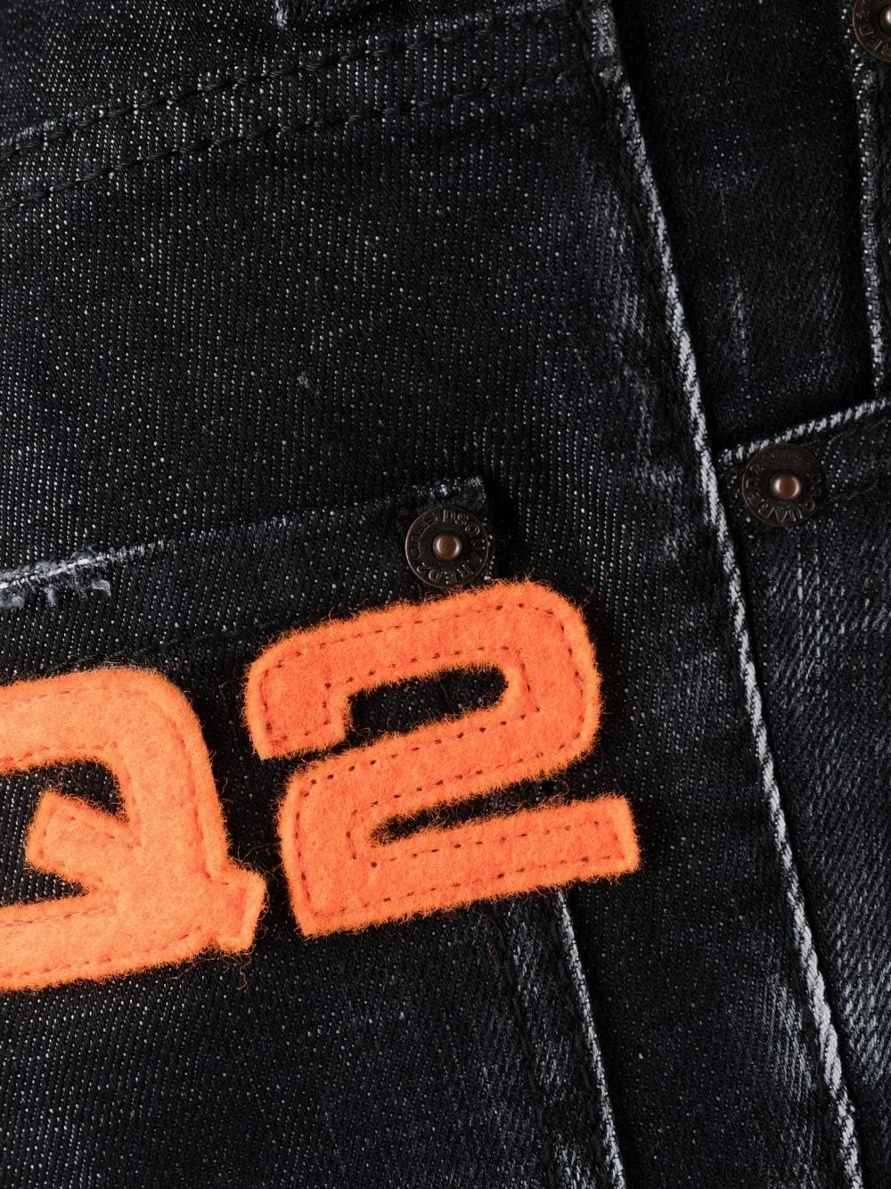 Dsquared2 Prix Incroyables Jean à logo brodé jeans regular & jeans droits homme 8 Dsquared2 jean à logo brodé