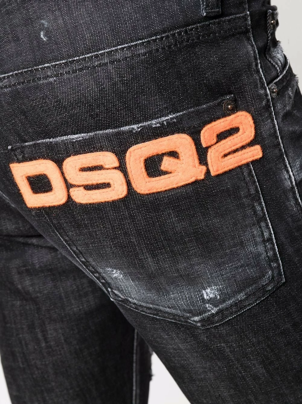 Dsquared2 Prix Incroyables Jean à logo brodé jeans regular & jeans droits homme 7 Dsquared2 jean à logo brodé