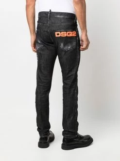 Dsquared2 Prix Incroyables Jean à logo brodé jeans regular & jeans droits homme 12 Dsquared2 jean à logo brodé