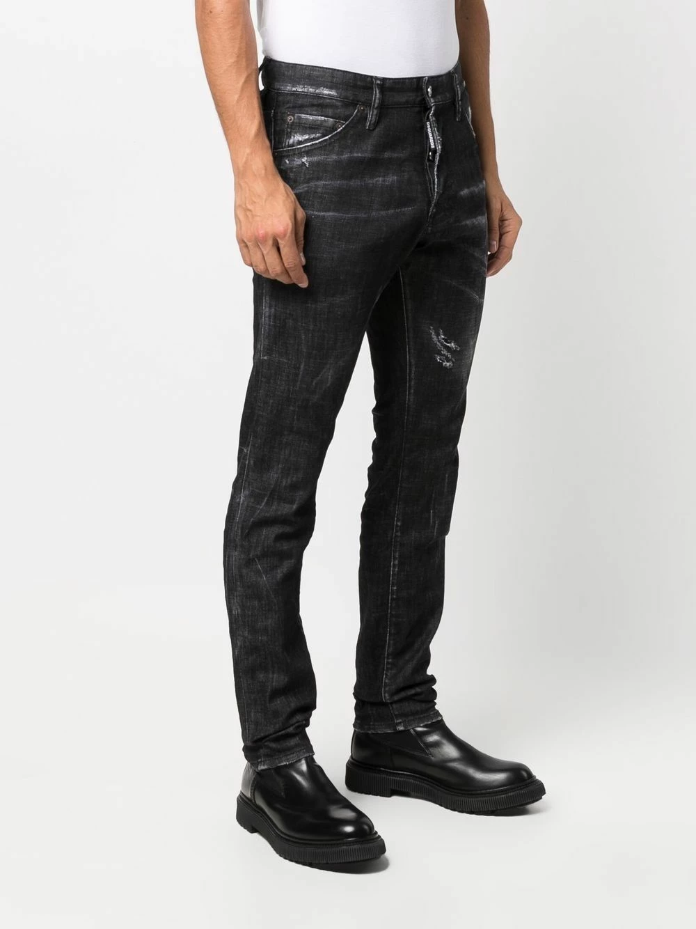 Dsquared2 Prix Incroyables Jean à logo brodé jeans regular & jeans droits homme 5 Dsquared2 jean à logo brodé