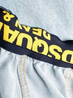 Dsquared2 veste en jean à bande logo