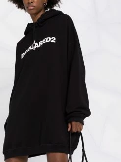 Dsquared2 robe-sweat à logo imprimé