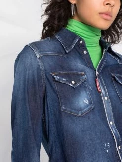 Dsquared2 chemise en jean à logo imprimé