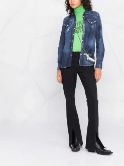 Dsquared2 chemise en jean à logo imprimé