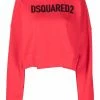 Dsquared2 hoodie crop à logo imprimé