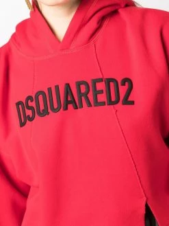 Dsquared2 hoodie crop à logo imprimé