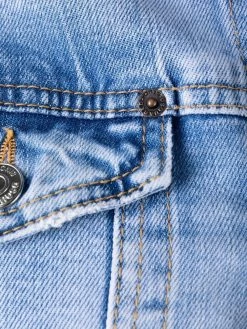 Dsquared2 veste boutonnée en jean à effet délavé