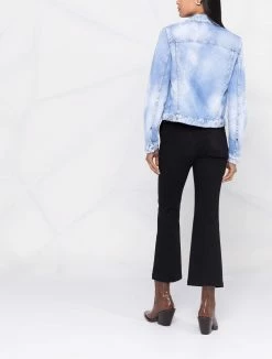 Dsquared2 veste boutonnée en jean à effet délavé