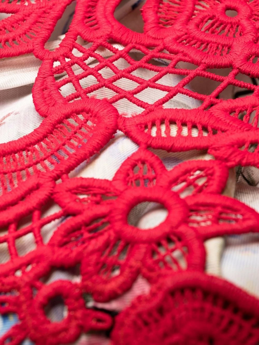 Prix Usine Dsquared2 Robe fleurie à encolure en crochet robes de jour femme 9 Dsquared2 robe fleurie à encolure en crochet