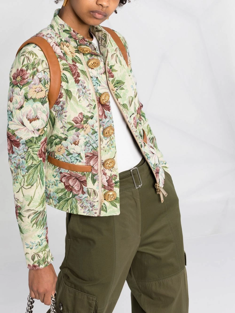 Dsquared2 Veste crop à fleurs Prix Légers vestes courtes femme 7 Dsquared2 veste crop à fleurs