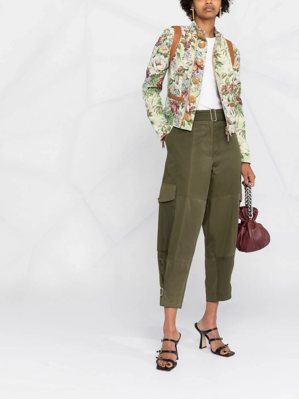 Dsquared2 Veste crop à fleurs Prix Légers vestes courtes femme 4 Dsquared2 veste crop à fleurs