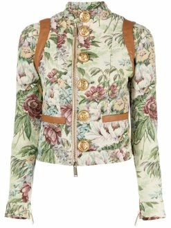 Dsquared2 veste crop à fleurs