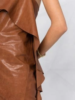 Dsquared2 robe courte à bord volanté