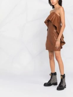 Dsquared2 robe courte à bord volanté