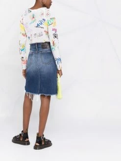 Dsquared2 blouse imprimée à manches longues