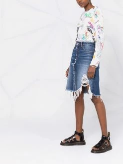 Dsquared2 blouse imprimée à manches longues