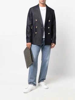 Dsquared2 blazer croisé à revers pointus