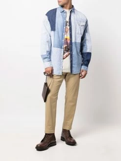 Dsquared2 chemise à empiècements en jean