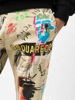 Dsquared2 pantalon court à imprimé graffiti