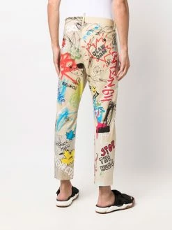 Dsquared2 pantalon court à imprimé graffiti