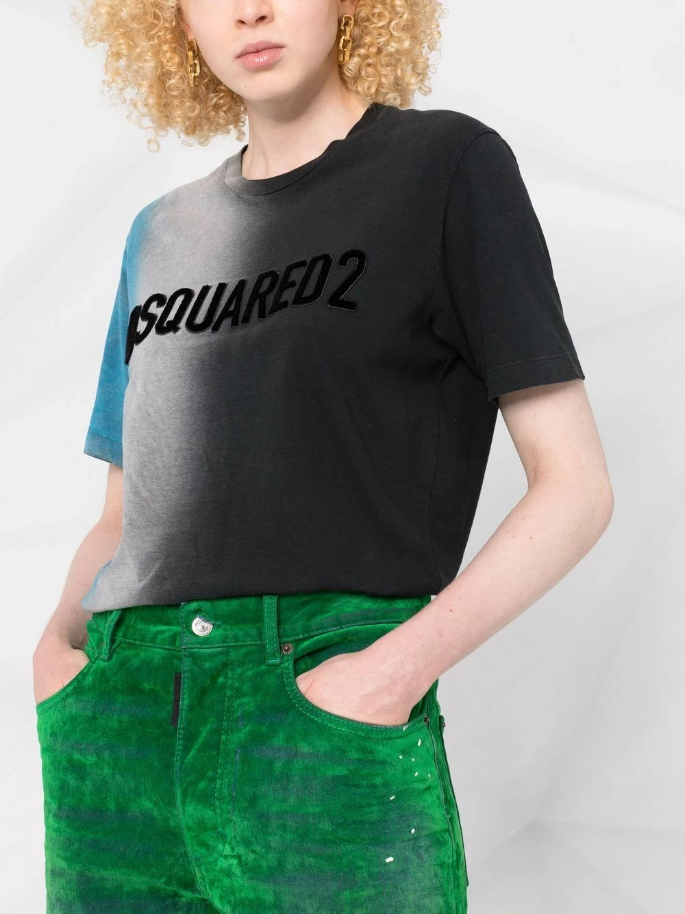Dsquared2 Première Qualité T shirt à logo imprimé t-shirts & jerseys femme 5 Dsquared2 t-shirt à logo imprimé