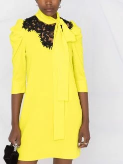 Dsquared2 robe à empiècements en crochet