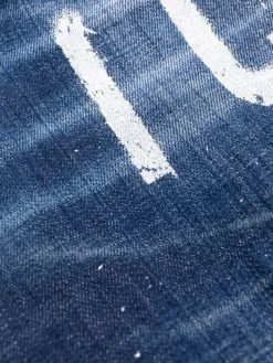 Dsquared2 Prix Allégé Jean court à effet usé jeans courts femme 14 Dsquared2 jean court à effet usé